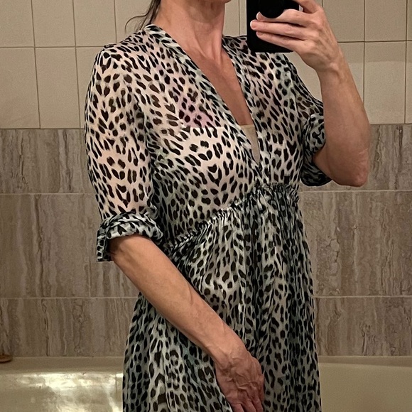 Giada Forte Silk Leopard Print Dress - Picture 13 of 15